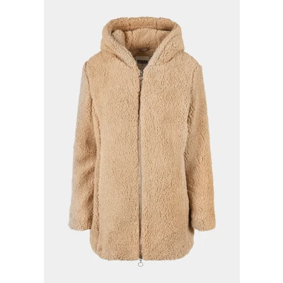 Afbeelding van Urban Classics Ladies Sherpa Jacket Winterjas, Dames, Maat: Small, Softtaupe