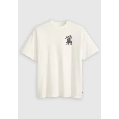 Afbeelding van Levi&#039;s Vintage FIT Graphic TEE Tshirt print, Heren, Maat: Large, Srt 6 egret