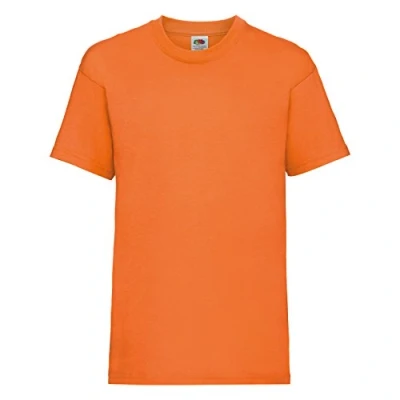 Afbeelding van Fruit of the Loom T shirt voor jongens, Oranje, 5 6 Jaren