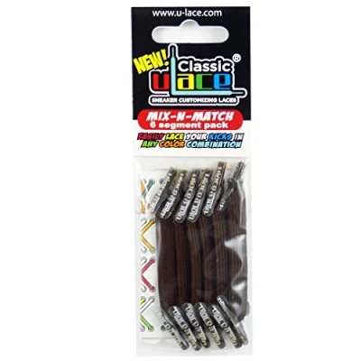Afbeelding van U Lace Classic Elastische Veters Bruin Mix N Match Pack