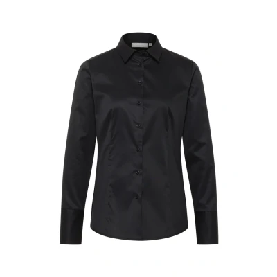 Afbeelding van Eterna Cover Shirt Regular FIT Overhemdblouse, Dames, Maat: 34, Schwarz