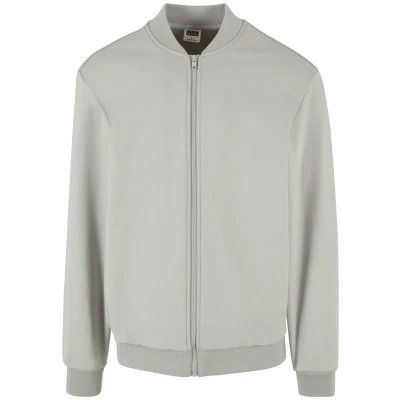 Afbeelding van Urban Classics COZY College Sweater met rits, Heren, Maat: 5XL, Lightasphalt