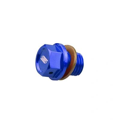 Afbeelding van Scar Magnitische Olieaftapplug Blauw GasGas MC125 MC250F MC450F MC65 MC50 2021 2023 MC250 2022 MC85 2024