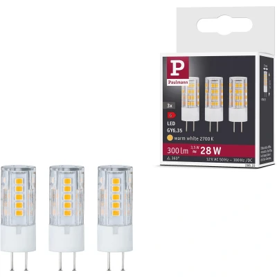 Afbeelding van Paulmann 28822 LED lamp Energielabel G (A G) GY6.35 3.5 W Warmwit (Ø x h) 17 mm 47 3 stuk(s)