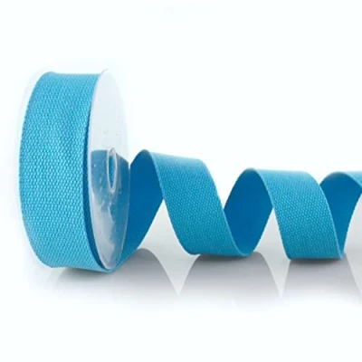 Afbeelding van Trimz Webbing, Katoen, Lichtblauw, 5m x 40mm