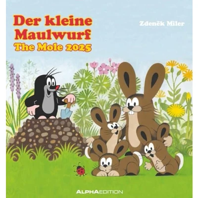Afbeelding van Der kleine Maulwurf 2025 Postkarten Kalender mit zum raustrennen 16x17: The Mole