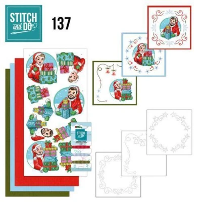 Afbeelding van Stitch and Do 137 Yvonne Creations Big Guys Christmas