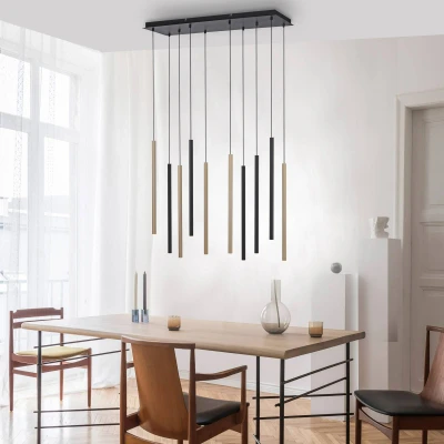 Afbeelding van Paul Neuhaus Unieke hanglamp Flute 10 lichts 2110 18