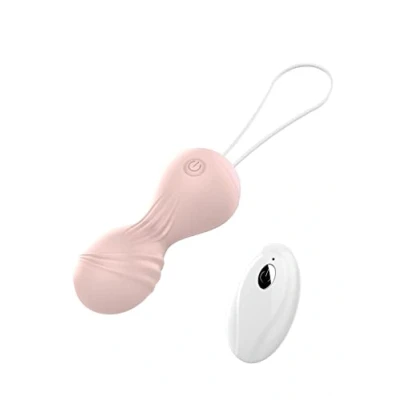 Afbeelding van Vibrating Silicone Kegel Balls USB 10 Function / Remote control Flesh
