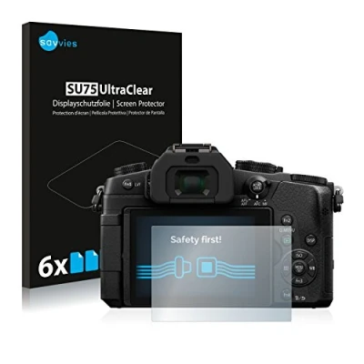 Afbeelding van Savvies Screenprotector voor Panasonic Lumix DMC G81 Folie Beschermfolie transparant (6 Stuks)