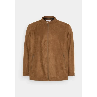 Afbeelding van Jack &amp; Jones Jjerocky Clean Jacket Imitatieleren jas, Heren, Maat: 6XL, Cognac