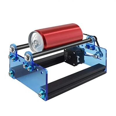 Afbeelding van Uadme Laser Roterende Roller, Lasergraveur Y as Module, Laserroterende Rolgraveermodules voor het Graveren van Cilindrische Objecten, Blikjes, Compatibel met de Meeste Lasergraveermachine