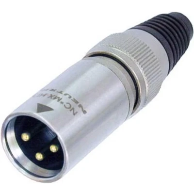 Afbeelding van Neutrik NC3MX HD Heavy Duty IP65 XLR 3 pins (m) connector / zwart/grijs