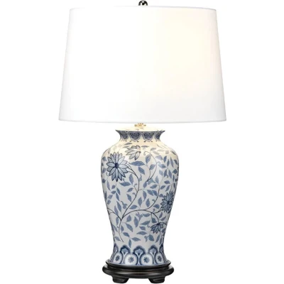 Afbeelding van Elstead Lighting LED Tafellamp Ying 1X E27 Max 60W Blue and White