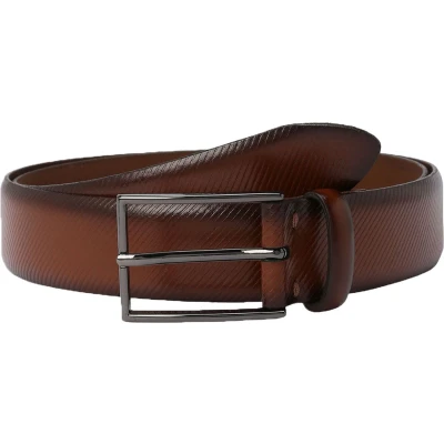 Afbeelding van LLOYD Leren Riem Men&#039;s Leather Belt W85 Cognac Bruine