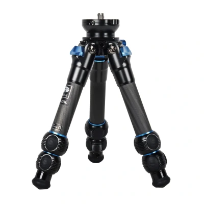 Afbeelding van SIRUI AM 223L Koolstofvezel Mini Statief met Nivellering Base, Desktop Leveler voor Spiegelloze Camera&#039;s, Compact Reisstatief Buiten, Belasting tot 15 KG, Gevouwen Hoogte 23 cm