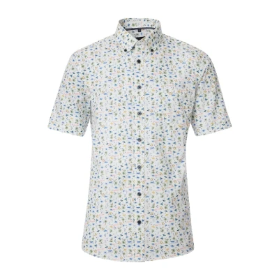 Afbeelding van Casa Moda Casual Comfort Fit Overhemd Korte mouw wit