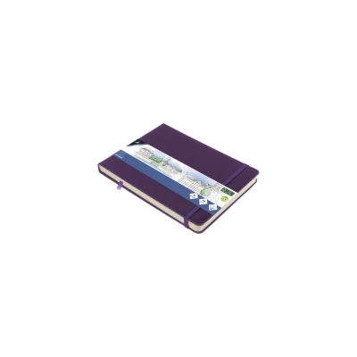 Afbeelding van Schetsboek Kangaro A5 landscape purple heart PU HC 80 vel 140gr roomwi
