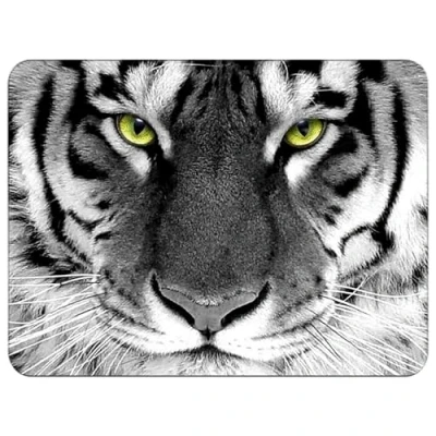 Afbeelding van Silent Monsters Muismat Grootte S (36 x 25 cm), Mouse Pad Design: Tijger, Laser Besnoeiing Rand, voor Bureau en Gaming, Mousepad Antislip rubberen basis