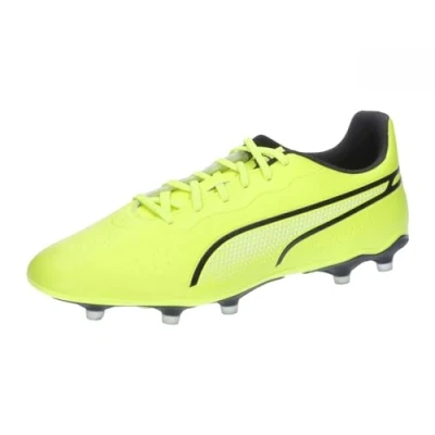 Afbeelding van Puma KING Match FG/AG Voetbalschoenen met Kunststof noppen, Heren, Maat: 40, Electric lime/black
