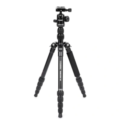 Afbeelding van Caruba Travelstar Aluminium camera statief Lichtgewicht 360 Graden Balhoofd voor optimaal gebruik