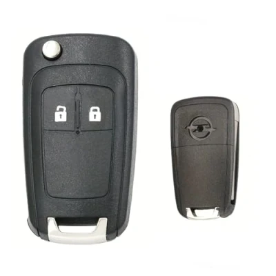 Afbeelding van 2 Knop Vouwen Afstandsbediening Sleutel Shell Case Voor Opel Vauxhall Astra H J Insignia Adam Vectra C Corsa D