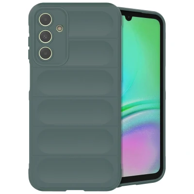 Afbeelding van Samsung Galaxy A15 (4G) Hoesje Siliconen en TPU (zacht) iMoshion Backcover/Softcase Donkergroen Telefoonhoesje