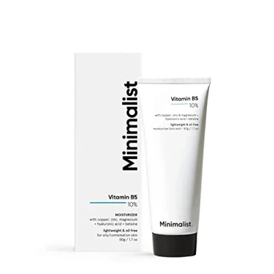 Afbeelding van Minimalist Vitamine B5, 10% olievrije, snel intrekkende, lichte vochtinbrengende gezichtsgel voor vettige en acne gevoelige huid, 50 g (1 stuk)