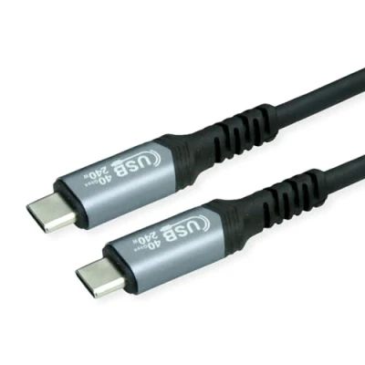 Afbeelding van Value USB kabel 4.0 C stekker, stekker 1.00 m Zwart Afgeschermd 11.99.9086