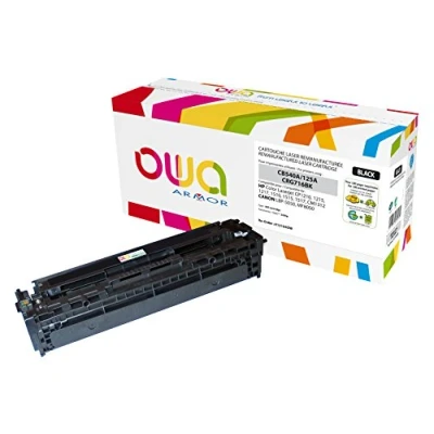 Afbeelding van Armor CB540A/CRG716BK Lasertoner, nagevuld, compatibel met HP Color Laserjets, zwart