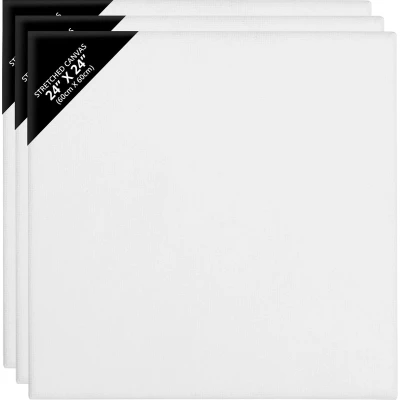 Afbeelding van Belle Vous 3 Pak Blank Canvas 60 x cm Voorgerekte Paneelborden Geschikt voor Acryl en Olieverf, Maar ook Schetsen Tekenen