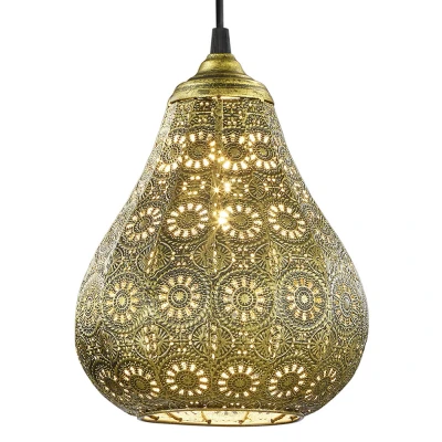 Afbeelding van TRIO JASMIN Hanglamp Antiek messing excl. 1x E14 40W