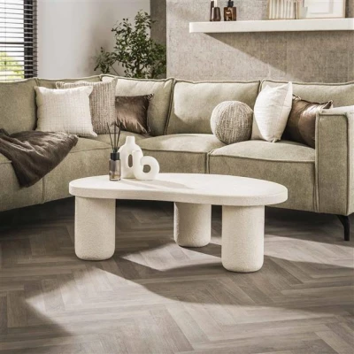 Afbeelding van Hoyz Collection XL Organic Pebble Salontafel Composiet Marmer