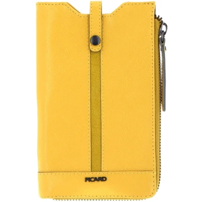 Afbeelding van PICARD Leren Schoudertas mobiele telefoon Marie 1 Phone Bag Lemon Geel