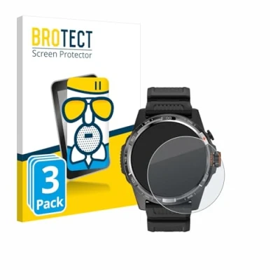 Afbeelding van BROTECT Screenprotector voor Mobvoi Ticwatch Atlas Folie Beschermfolie Beschermglas matte (3 Stuks)