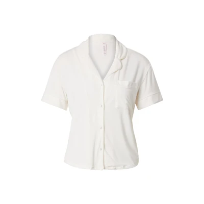 Afbeelding van Hunkemöller Essential Pyjamashirt, Dames, Maat: XS, White