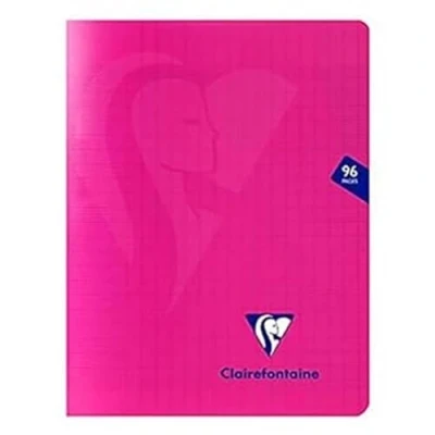 Afbeelding van Clairefontaine 313741C Mimesys Geniet schrift 17x22 cm 48 Blad geruit Séyès Wit papier 90 g Polypro omslag Roze