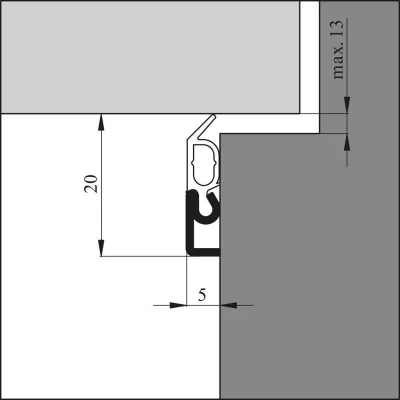 Afbeelding van Tochtprofiel alu.opbouw elro xl wit 300cm