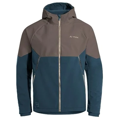 Afbeelding van Vaude Qimsa Softshelljas, Heren, Maat: Small, Coconut/dark sea