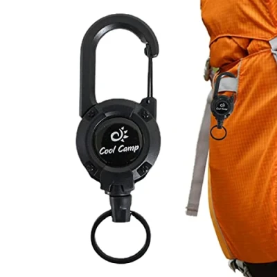 Afbeelding van Intrekbare badgehouders Badge Reels Intrekbare, Heavy Duty Clip Met Karabijnhaak Sleutelhanger Draadkabel High Resilience Card Houders Jomewory