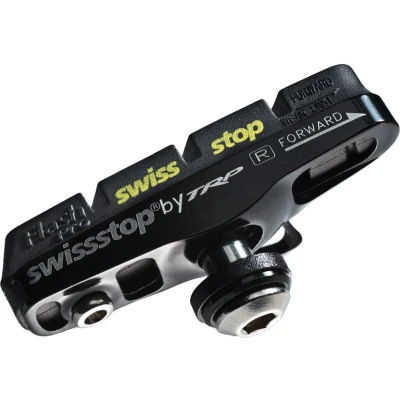 Afbeelding van Swissstop remblok set full flash pro black prince shim/sram