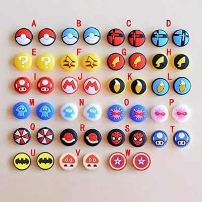 Afbeelding van Siliconen Analoge Duim Grip Stick Set Joystick Cap Thumbstick Cover Caps voor Nintendo Switch NS Lite Console Joy Con Controller Thumbsticks (S)