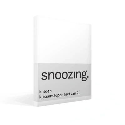 Afbeelding van Snoozing Katoen Kussenslopen Set van 2 60x70 cm Wit