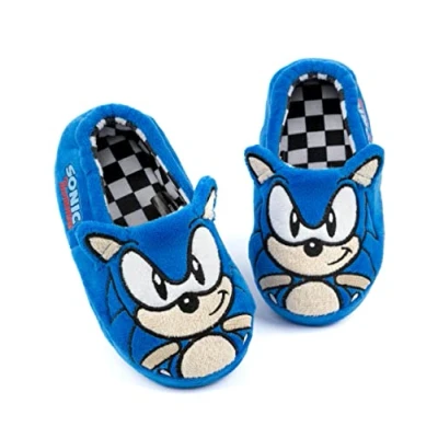 Afbeelding van Sonic The Hedgehog Slippers Kids Pluche Geborduurde Gezichts 3D karakterschoenen 29