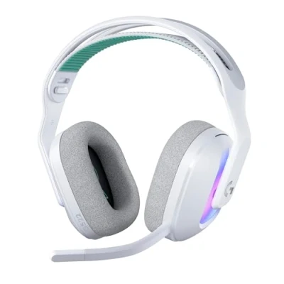 Afbeelding van Logitech G G522 LIGHTSPEED draadloze gaming headset, LIGHTSYNC RGB, microfoon en geavanceerde gesynchroniseerde audio, drievoudige connectiviteit LIGHTSPEED, Bluetooth, USB A naar C voor pc Wit