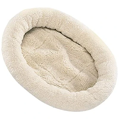 Afbeelding van Nobby lambskin bedje soft pluche creme wit medium, 50 x 61 cm 1 ST