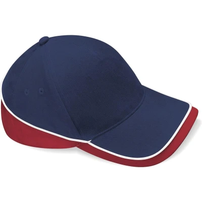 Afbeelding van Beechfield Competition Cap French Navy/Classic Red/White