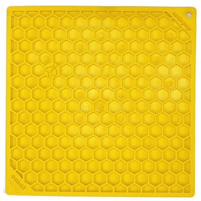 Afbeelding van Sodapup Lickmat Honey Hondenvoerbak Geel Large