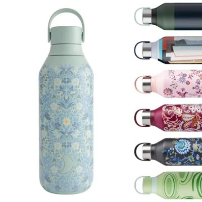 Afbeelding van Chilly&#039;s Serie 2 waterfles roestvrijstalen thermische flessen met dubbelwandige vacuüm, zachte kraag en draaglus Eleni, 500ml
