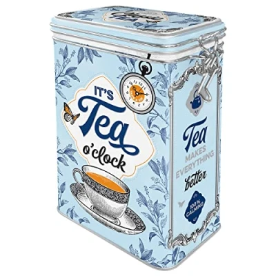Afbeelding van Aroma Box It&#039;s Tea O&#039; Clock Classic Bewaarblik voor Thee
